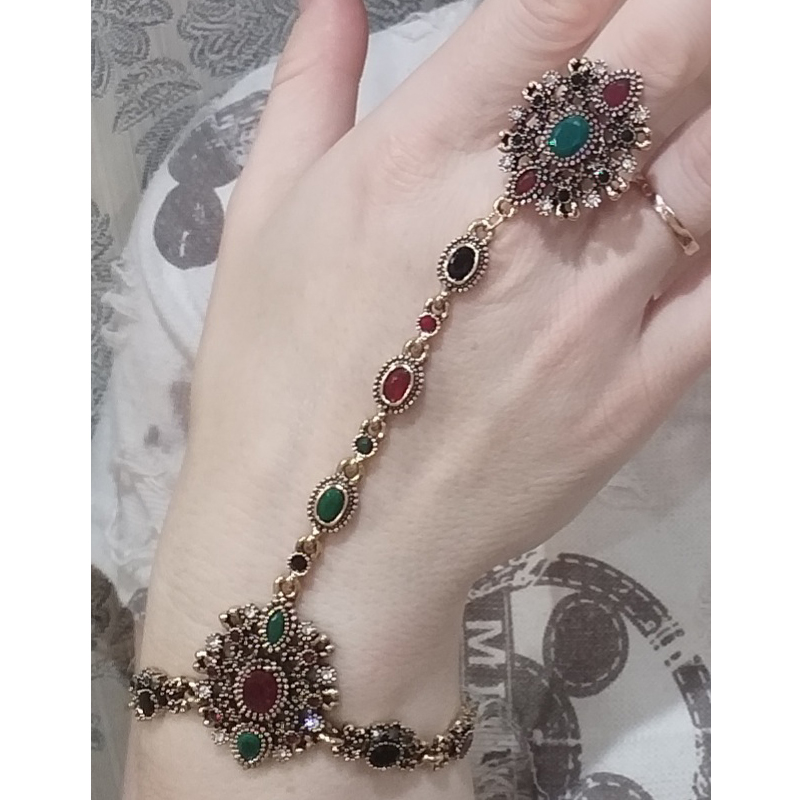 Kinel Unique Bracelet link Rin - Resin Art Ring ulasan dan harga