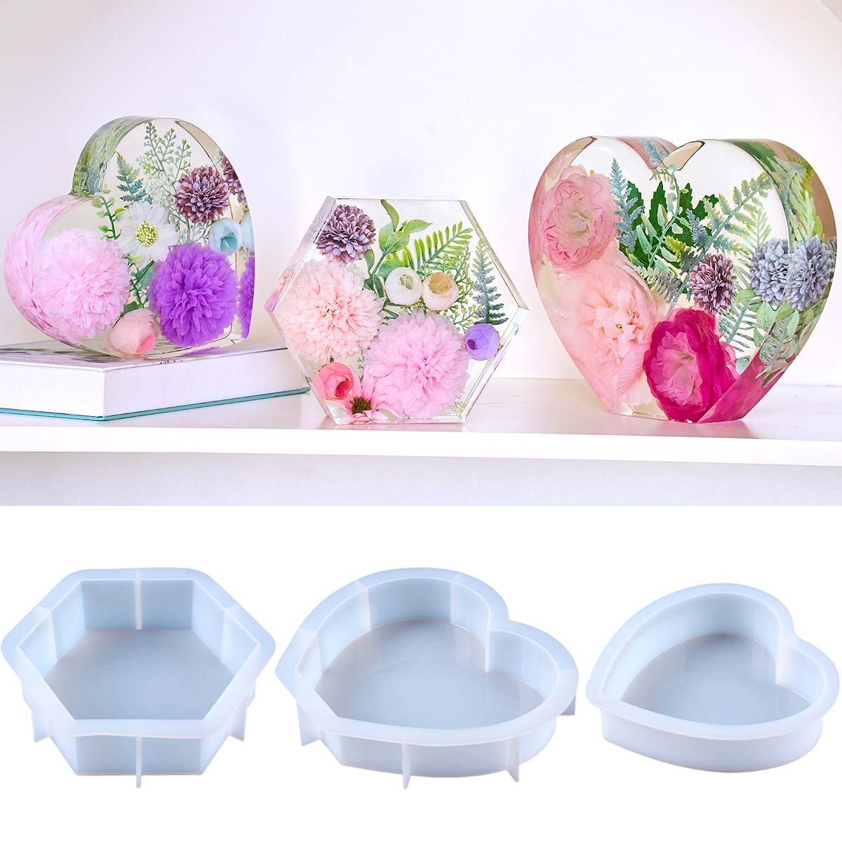 Large Love Silicone Mold DIY H - Resin Art Mold ulasan dan harga