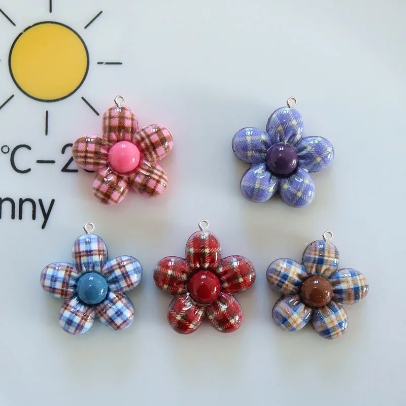 10Pcs Sweet Flower Planar Resi - Resin Art Craft ulasan dan harga