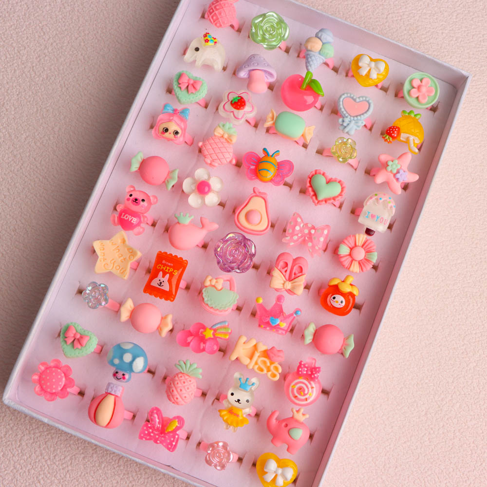 10/20/30/50/100Pcs/Lot Fashion - Resin Art Ring ulasan dan harga