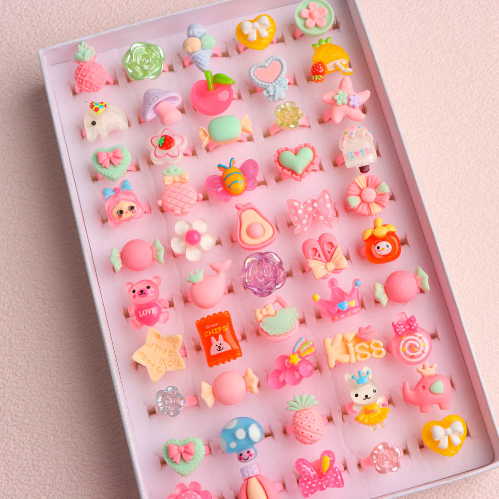 10/20/30/50/100Pcs/Lot Fashion - Resin Art Ring ulasan dan harga