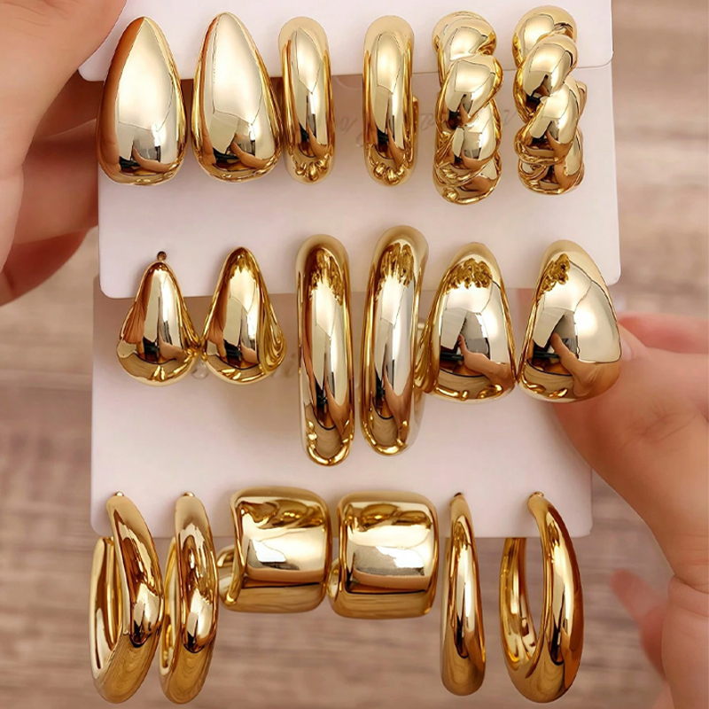 18 Pcs/Set Fashion Water Drop  - Resin Art Ring ulasan dan harga
