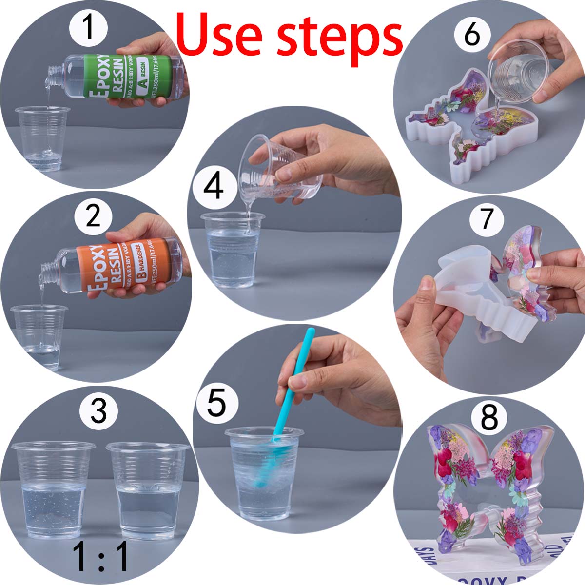 1:1 Ratio Epoxy Resin Kit Anti - Resin Art Mold ulasan dan harga