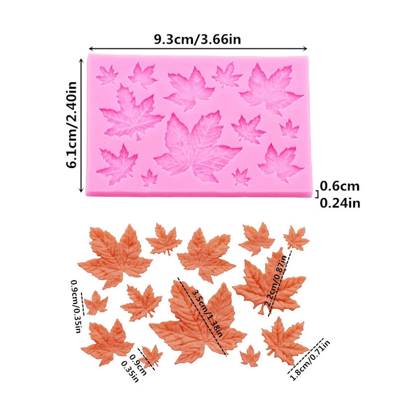 Gj-61 DIY leaf maple leaf sili - Resin Art Mold ulasan dan harga
