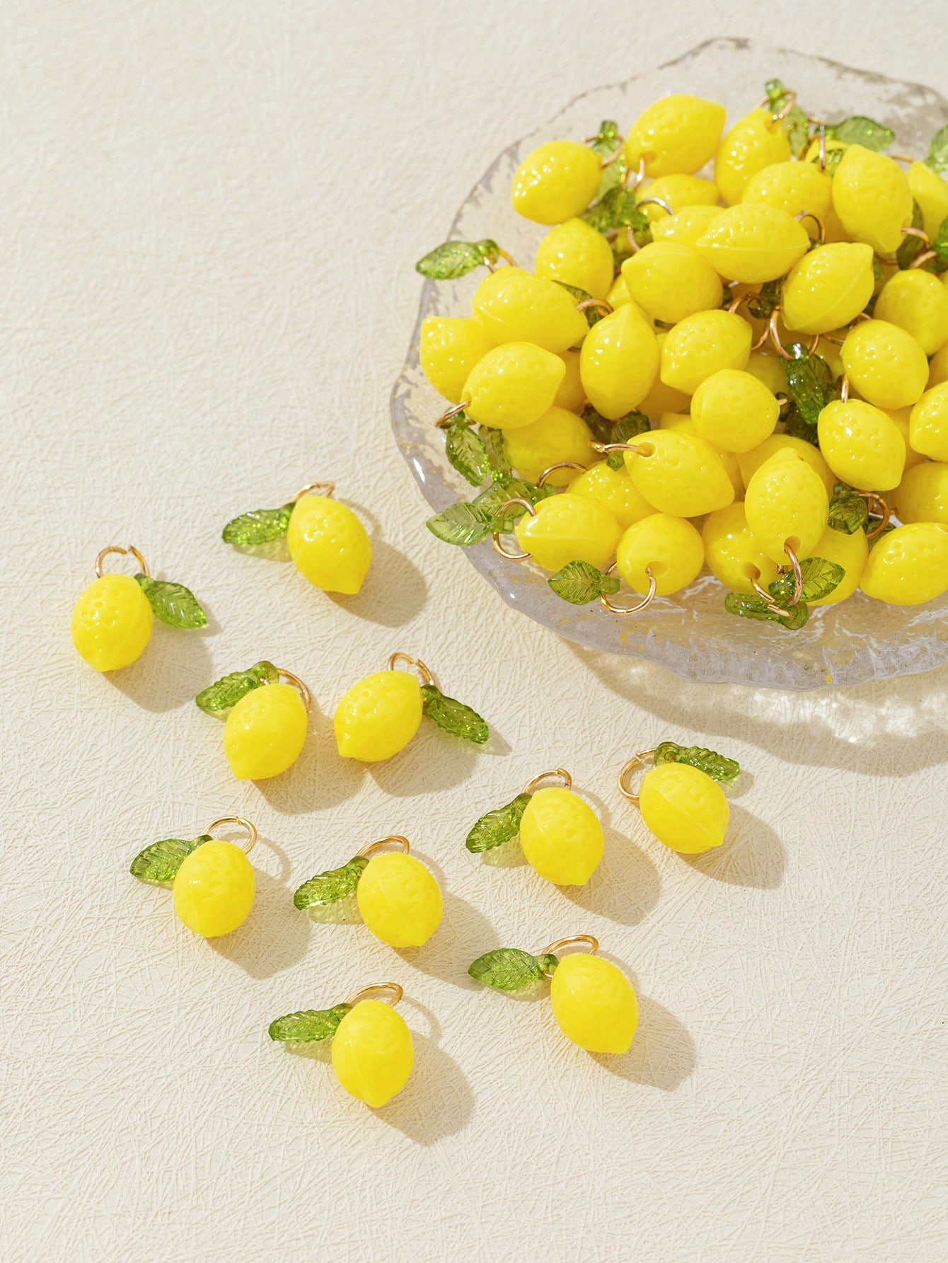 10Pcs 3D Lemon Resin Charms Pe - Resin Art Craft ulasan dan harga