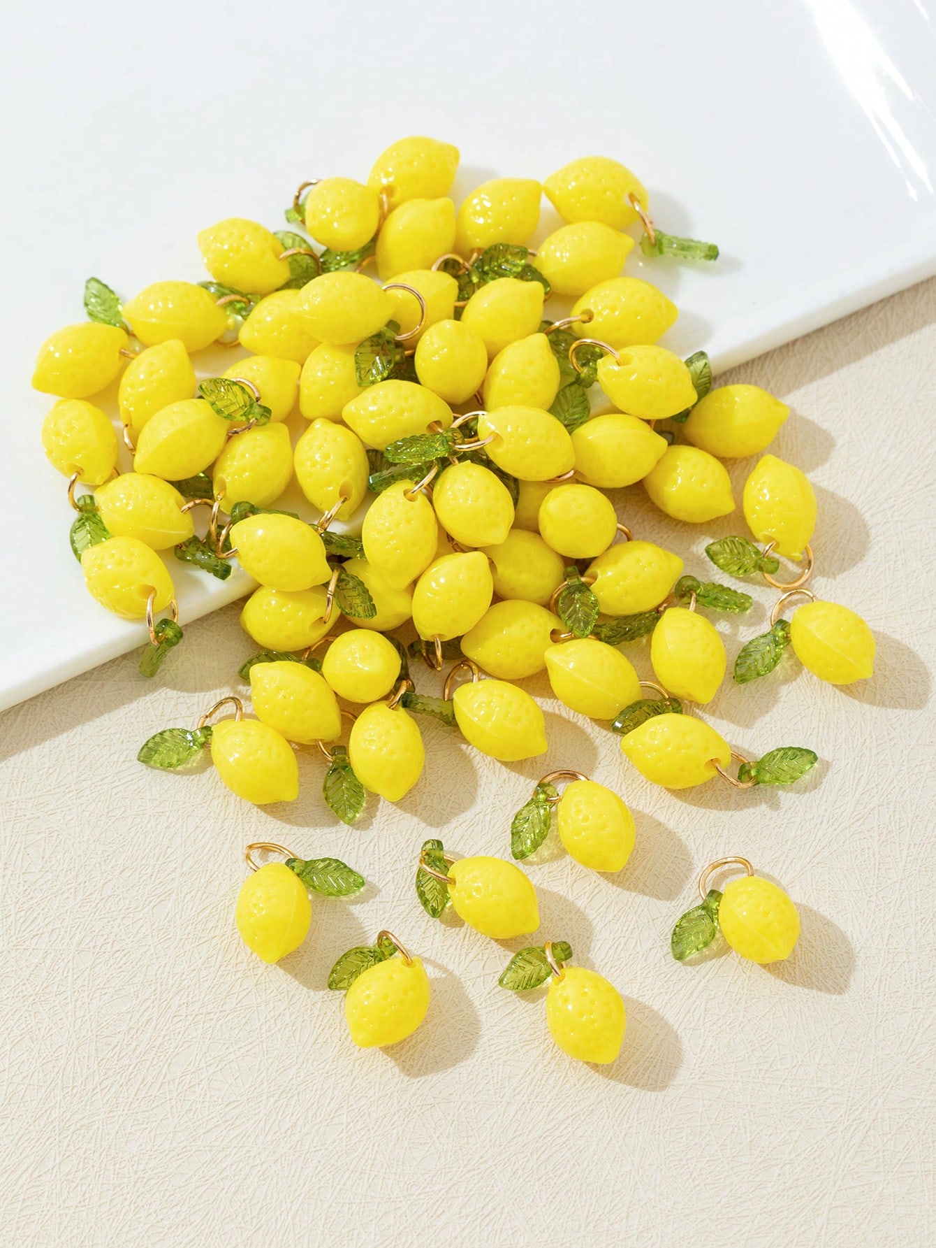 10Pcs 3D Lemon Resin Charms Pe - Resin Art Craft ulasan dan harga