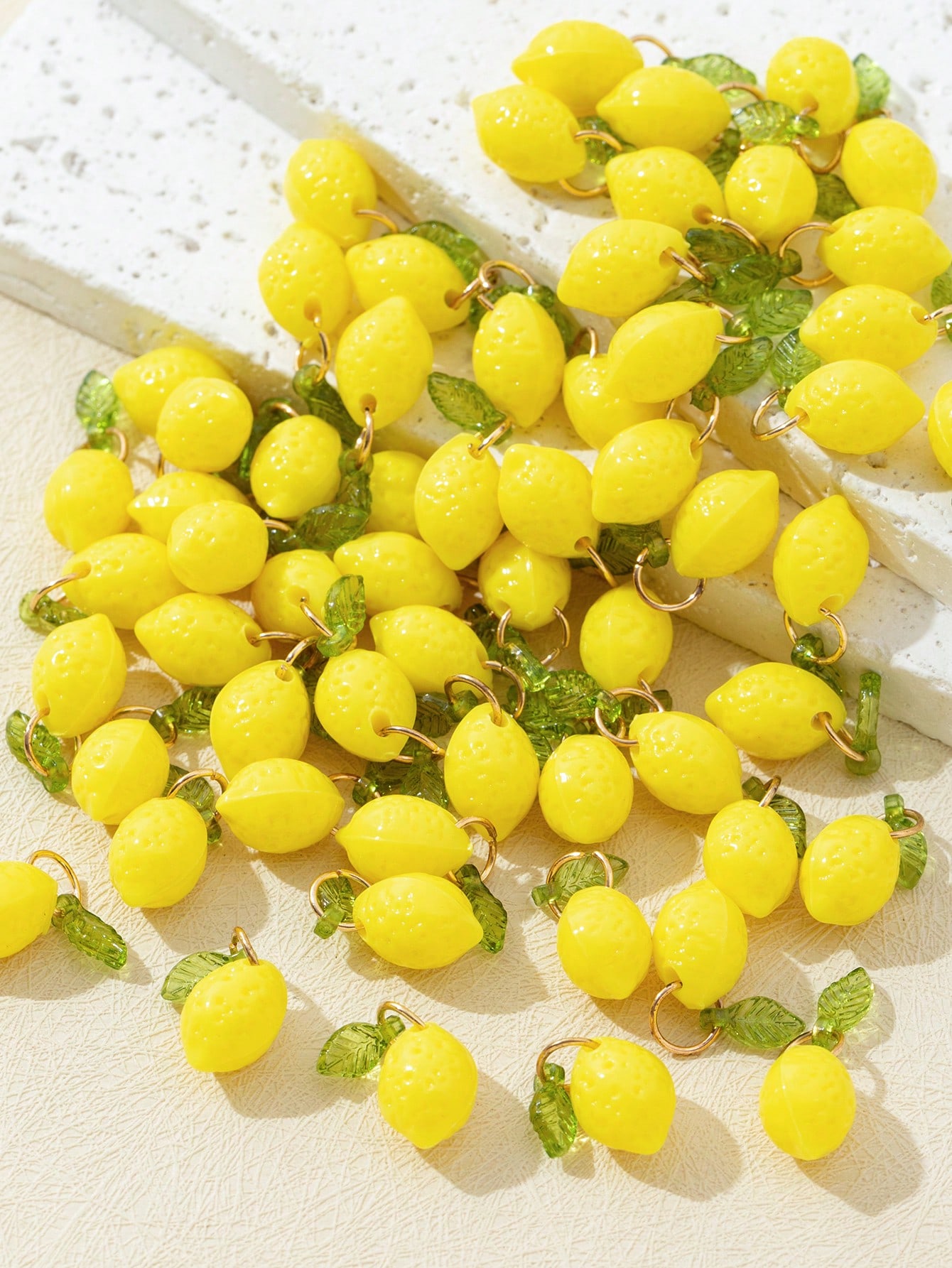 10Pcs 3D Lemon Resin Charms Pe - Resin Art Craft ulasan dan harga