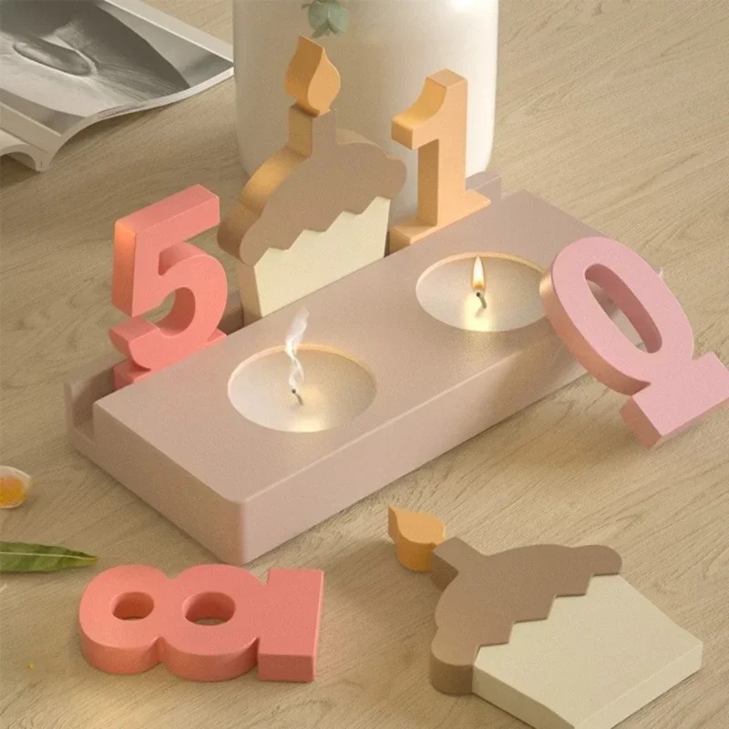 2pc Birthday Cake Silicones Mo - Resin Art Craft ulasan dan harga