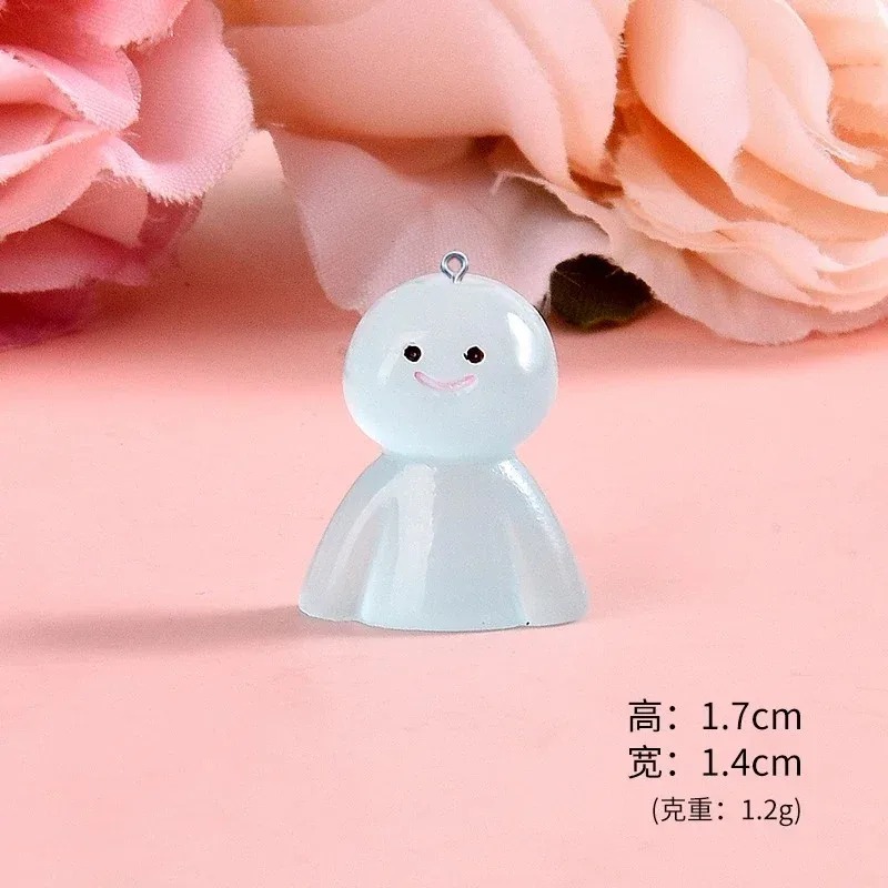 10Pcs Glow In Dark Cartoon Dol - Resin Art Craft ulasan dan harga