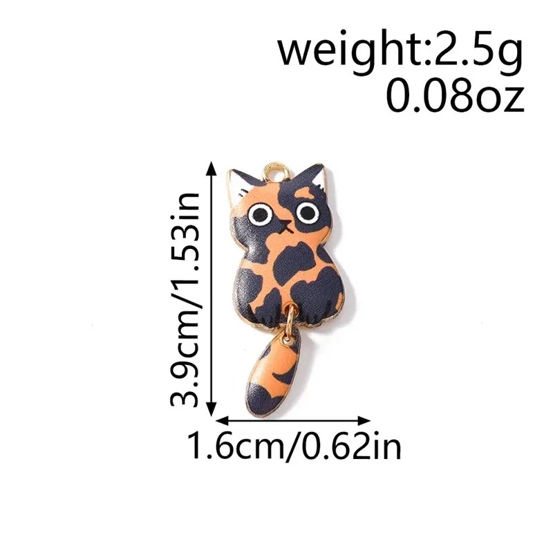 10Pcs 16×39mm Cute Cartoon Cat - Resin Art Craft ulasan dan harga