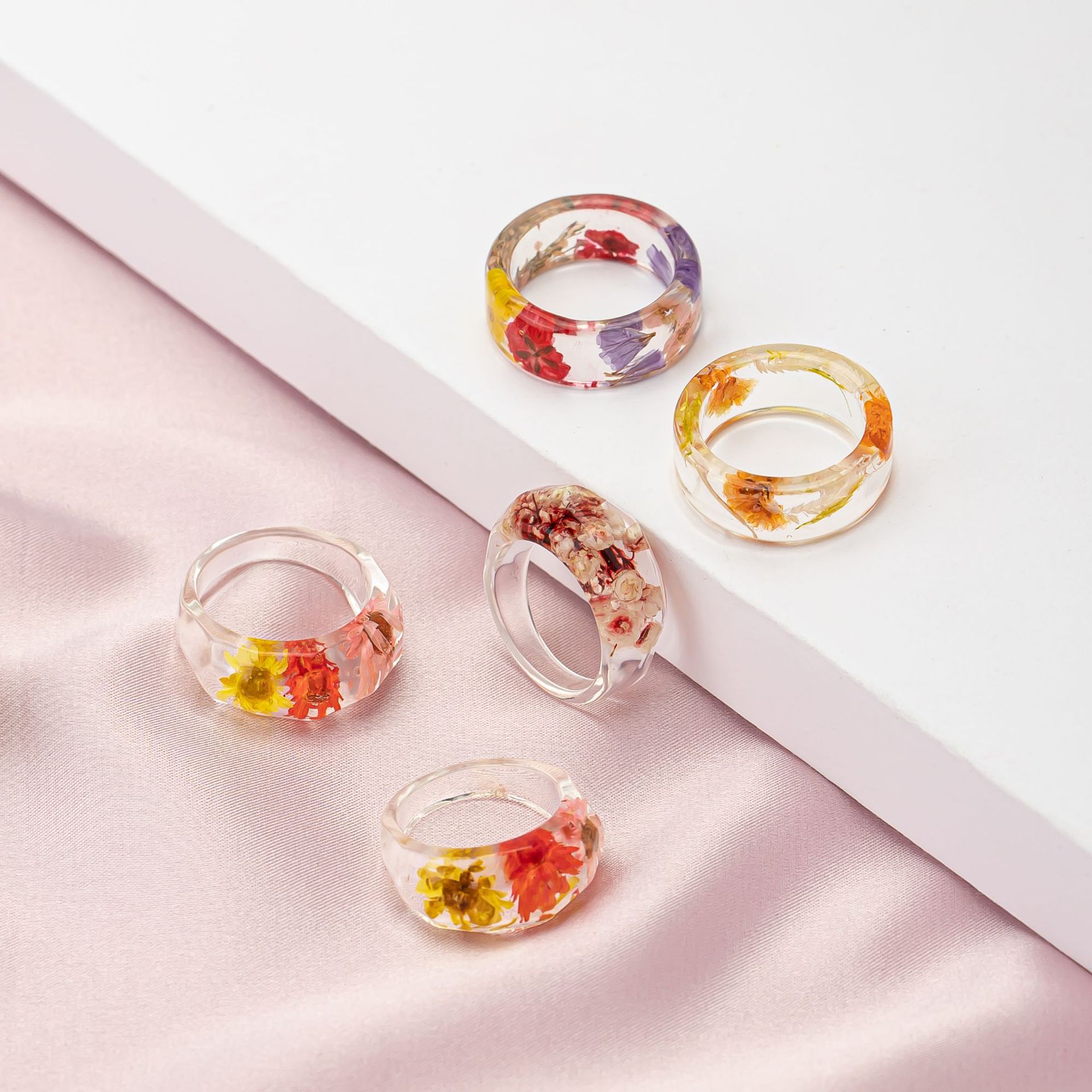 Exquisite Minimalist  Resin Da - Resin Art Ring ulasan dan harga