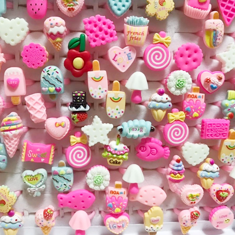 10pcs/Lot Cute Children's Cart - Resin Art Ring ulasan dan harga