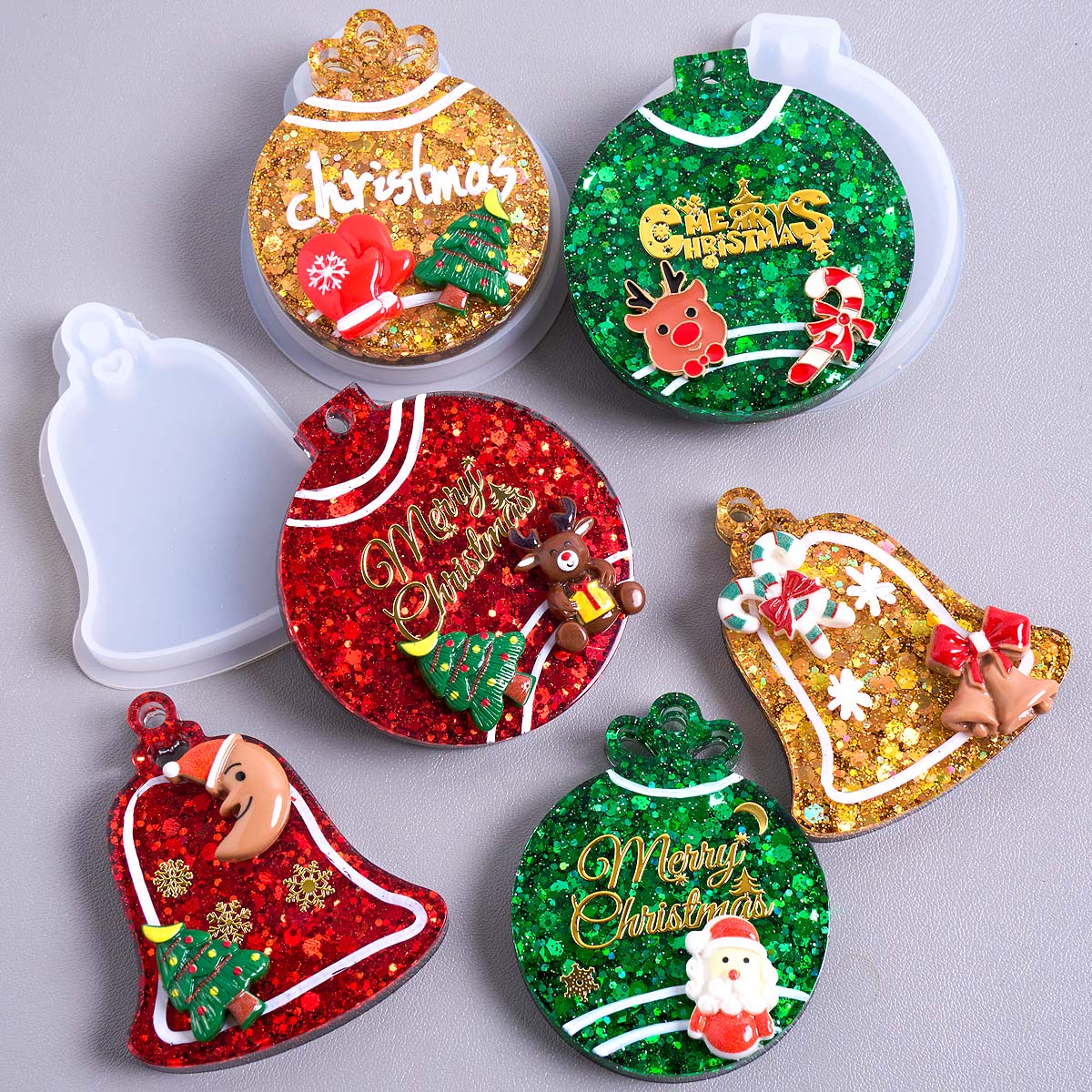 Xmas Tag Pendant Silicone Mold - Resin Art Mold ulasan dan harga
