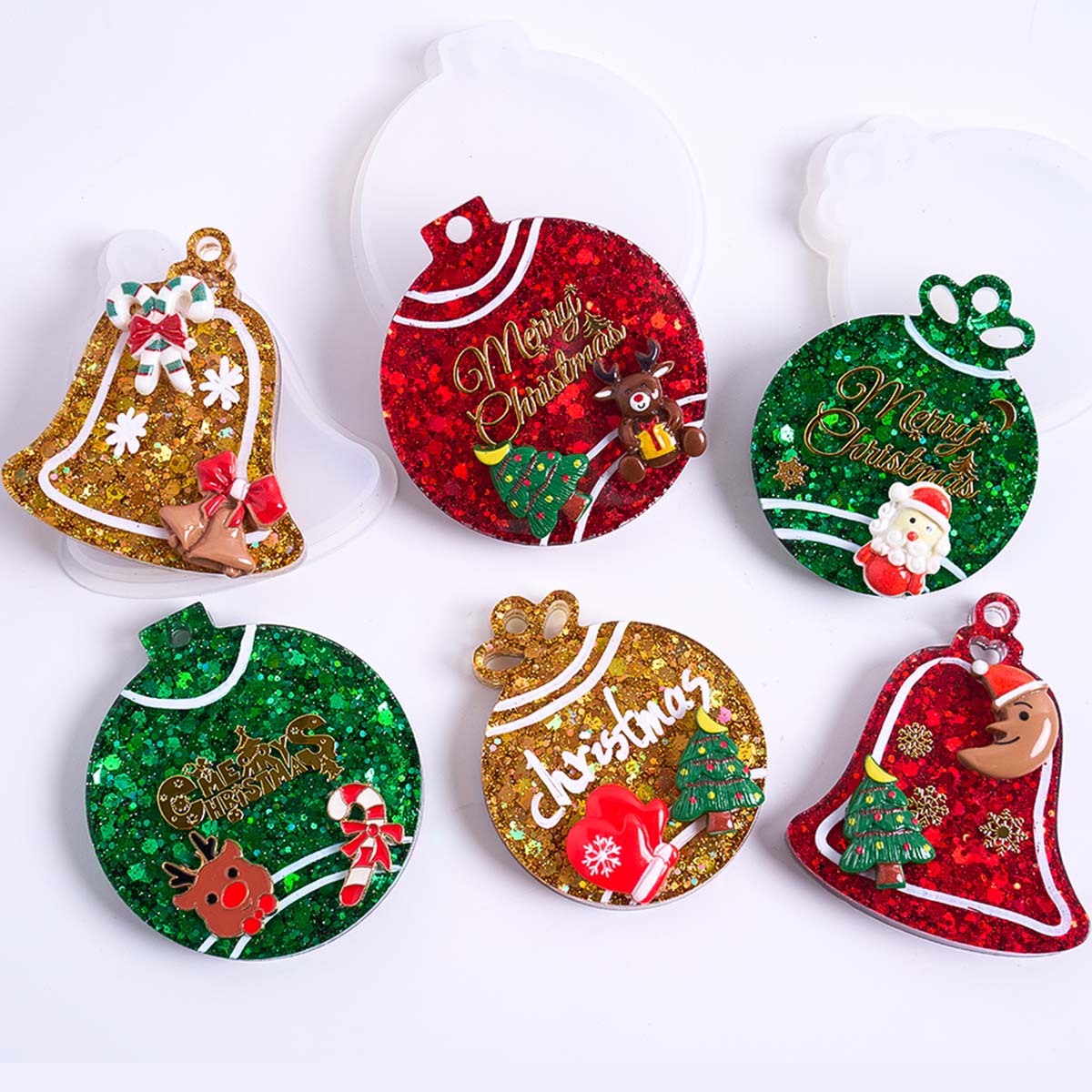 Xmas Tag Pendant Silicone Mold - Resin Art Mold ulasan dan harga