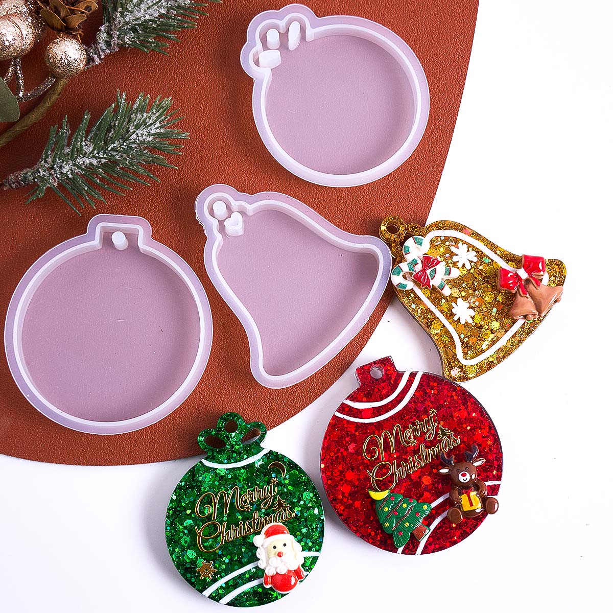 Xmas Tag Pendant Silicone Mold - Resin Art Mold ulasan dan harga