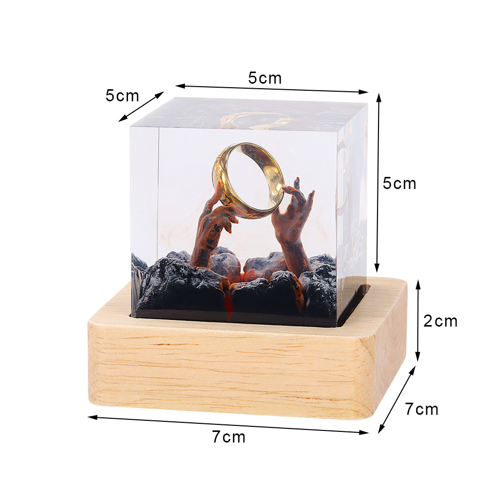Demon Realm Organism Resin Tab - Resin Art Ring ulasan dan harga