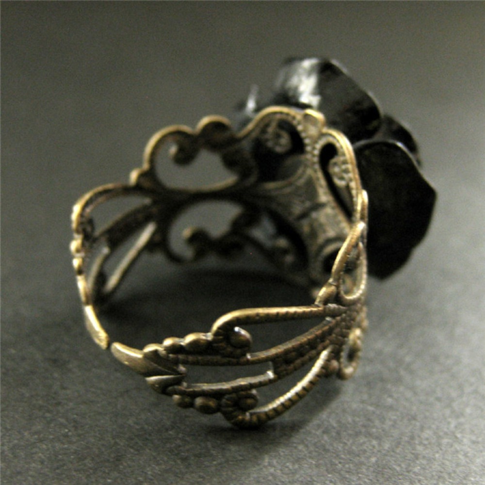 Temperament Retro Black Resin  - Resin Art Ring ulasan dan harga
