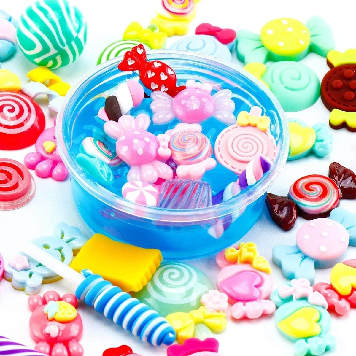 30pcs Random Candy Slime Charm - Resin Art Craft ulasan dan harga