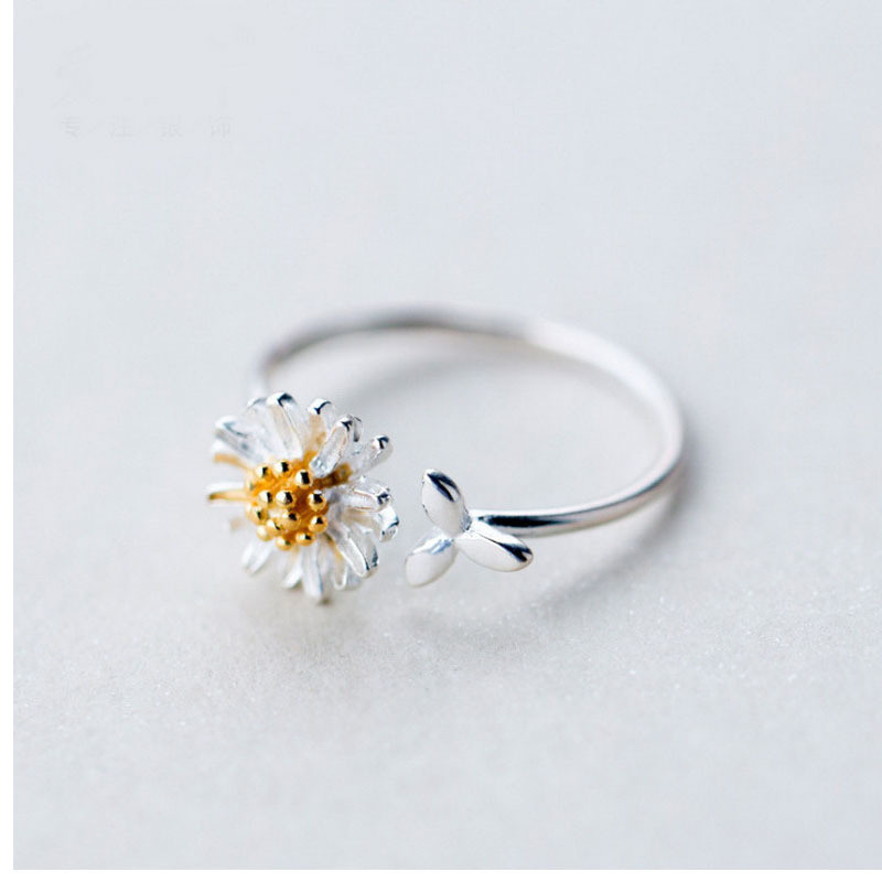 2021 New Spring White Enamel D - Resin Art Ring ulasan dan harga