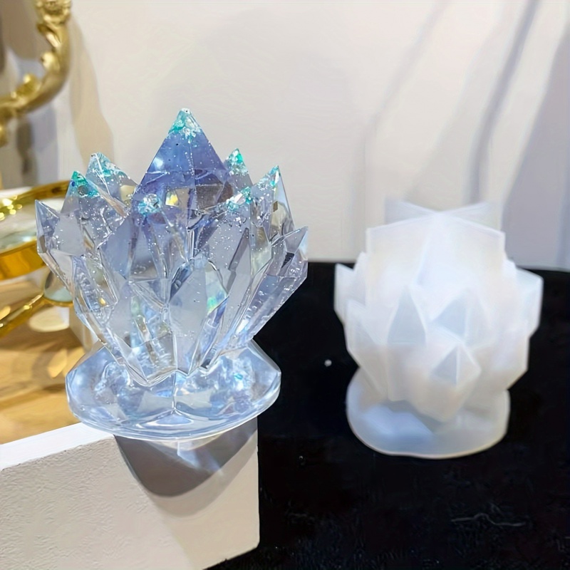 1pcCrystal Cluster Decorative  - Resin Art Mold ulasan dan harga