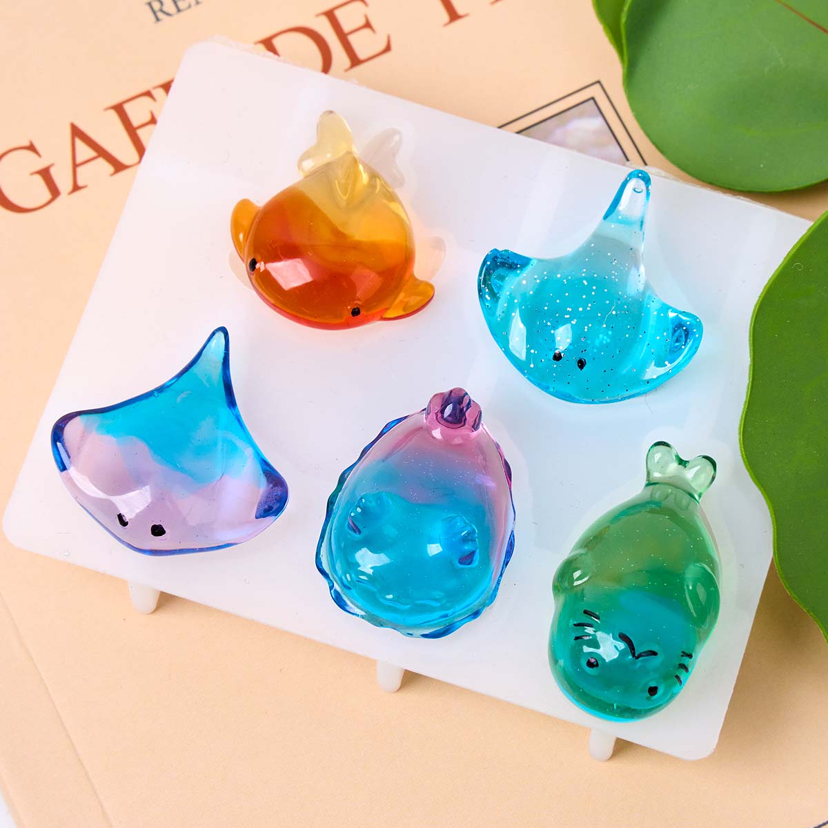 3D Healing Kawaii Manta Ray Wh - Resin Art Mold ulasan dan harga