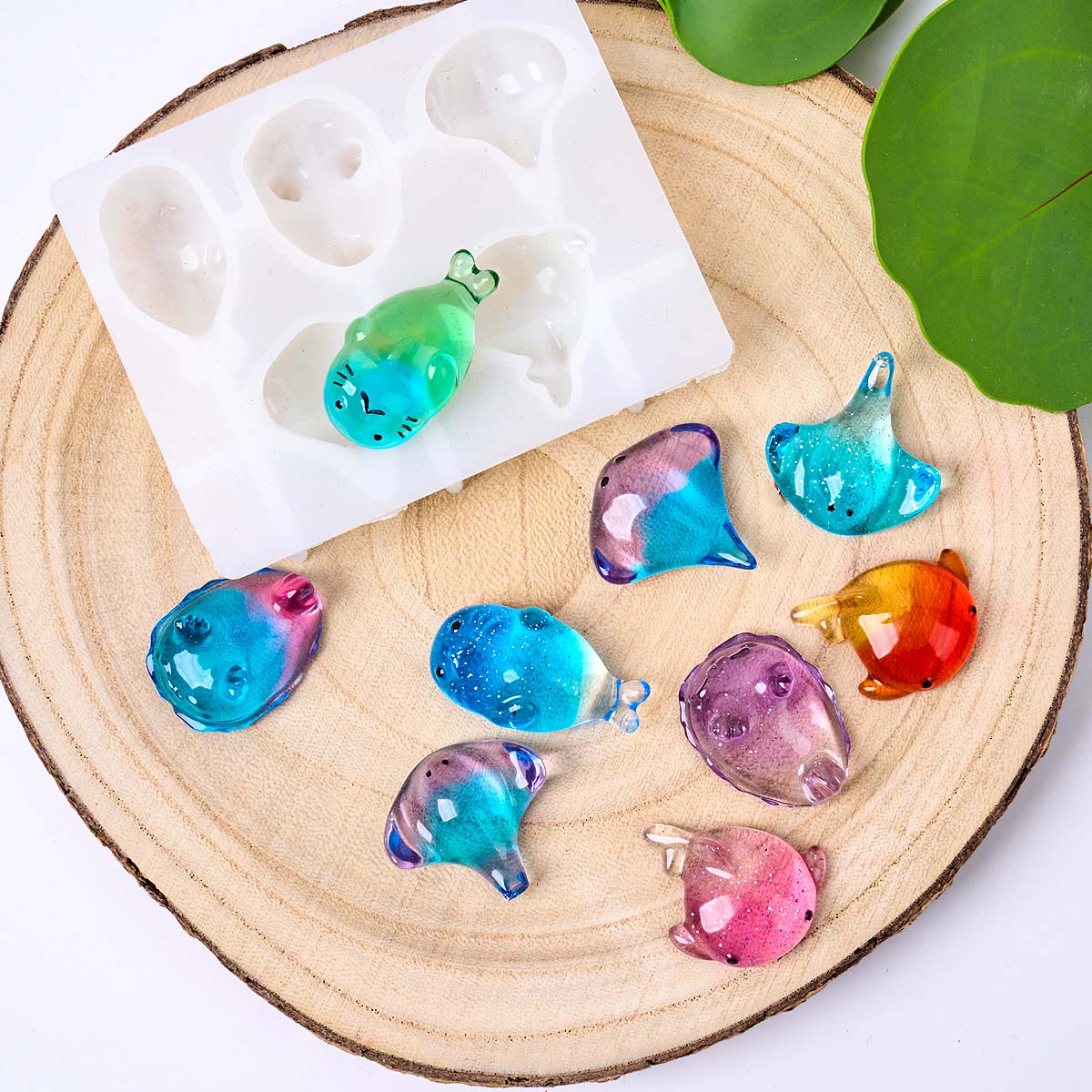 3D Healing Kawaii Manta Ray Wh - Resin Art Mold ulasan dan harga