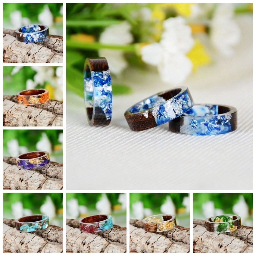 Creative Wooden Resin Ring for - Resin Art Ring ulasan dan harga