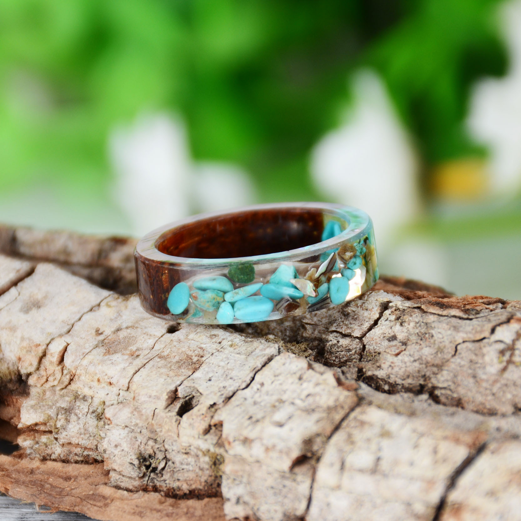 Creative Wooden Resin Ring for - Resin Art Ring ulasan dan harga