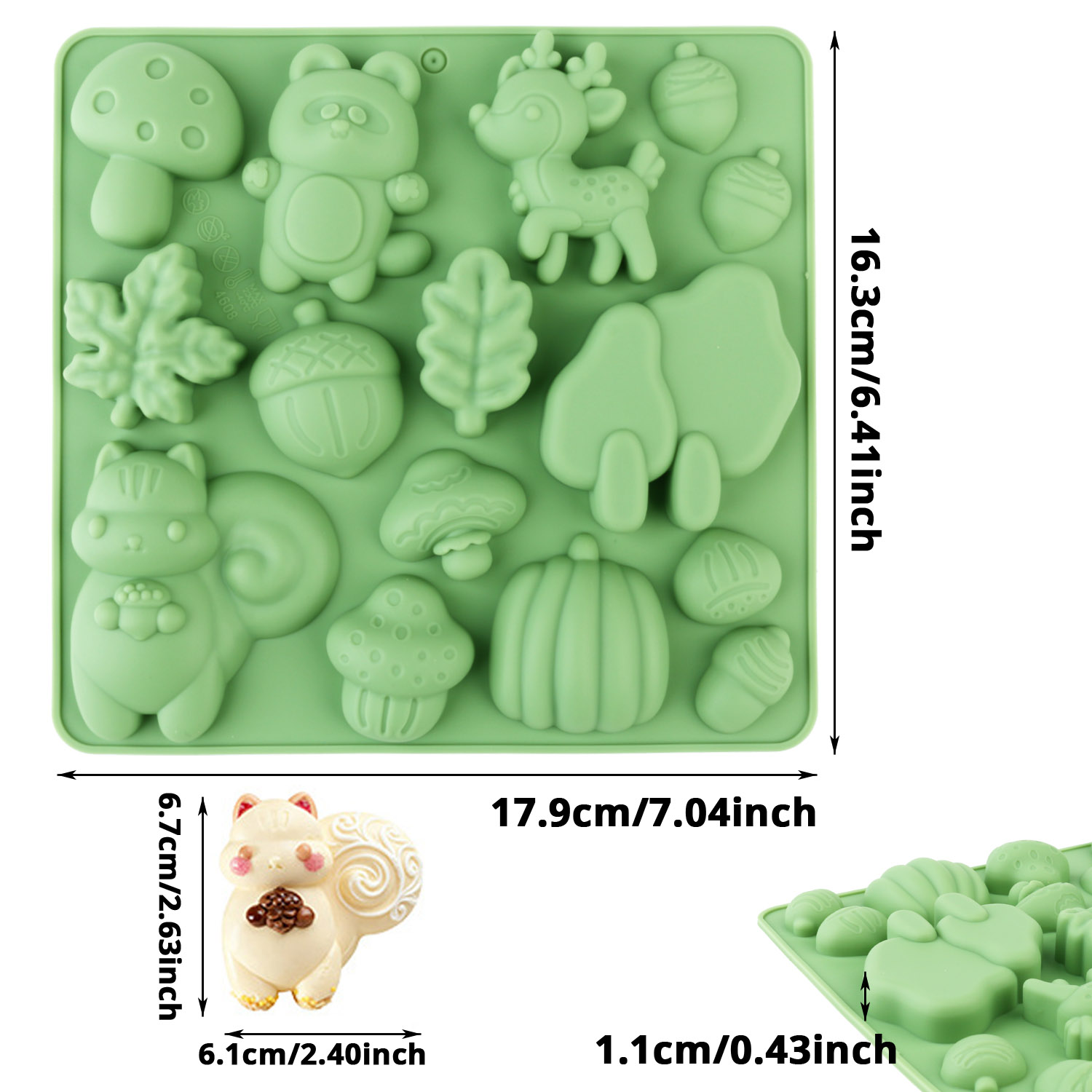 1 Silicone Cake Mold in the Sh - Resin Art Craft ulasan dan harga