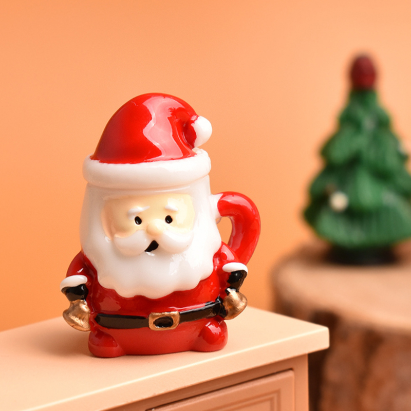 Mini Santa Teacup Ornament - R - Resin Art Craft ulasan dan harga