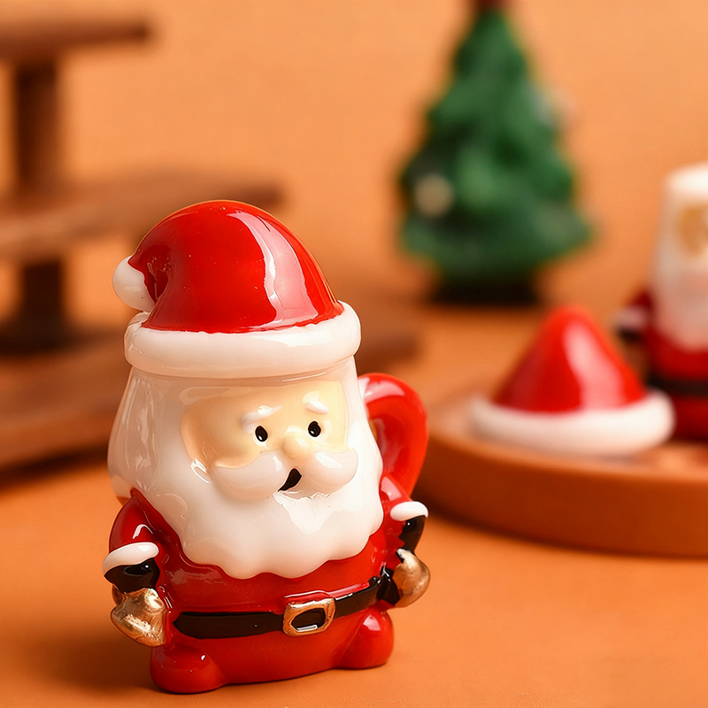 Mini Santa Teacup Ornament - R - Resin Art Craft ulasan dan harga