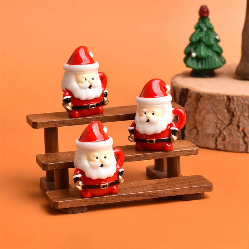 Mini Santa Teacup Ornament - R - Resin Art Craft ulasan dan harga