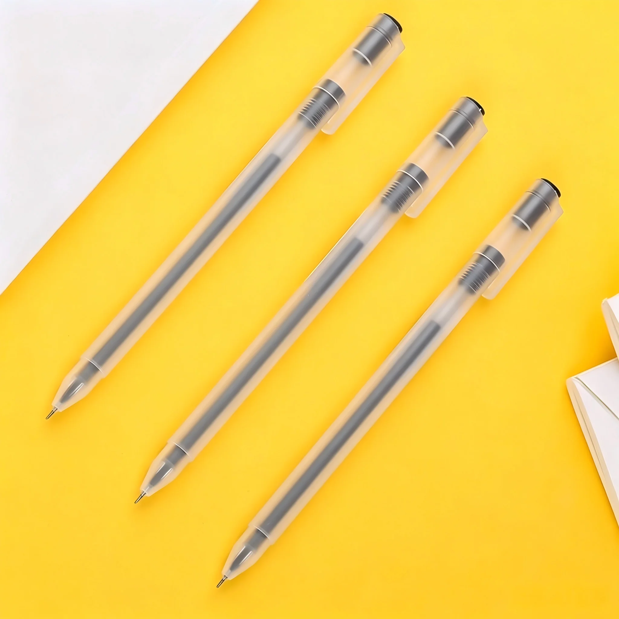A119 Black Gel Pens 0.5mm Full - Muji Stationery Gel Pen ulasan dan harga