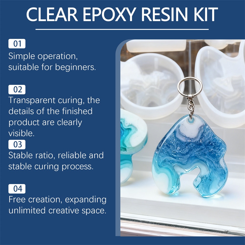 DIY Crystals Clear Epoxys Resi - Resin Art Mold ulasan dan harga