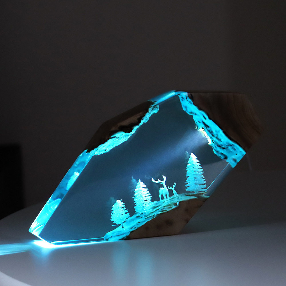 Forest Fairy Deer Desktop Art  - Resin Art Craft ulasan dan harga