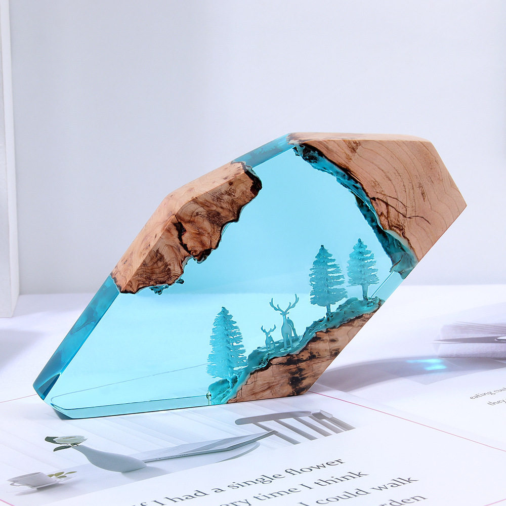 Forest Fairy Deer Desktop Art  - Resin Art Craft ulasan dan harga