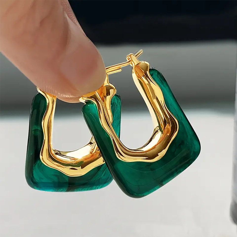 Yupsk French Fashion Vintage U - Resin Art Ring ulasan dan harga
