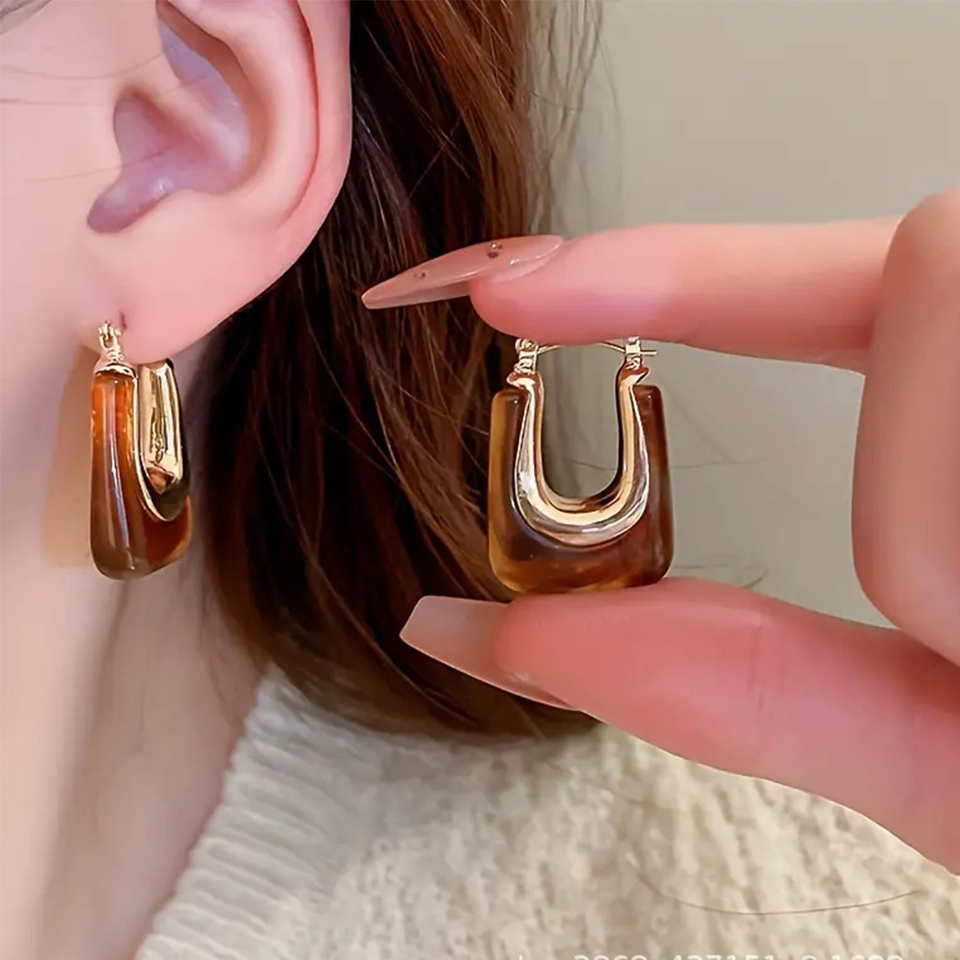 Yupsk French Fashion Vintage U - Resin Art Ring ulasan dan harga